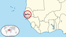 Gambia y su salida litoral frente a Senegal