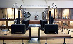 Representación del laboratorio de Lavoisier en París