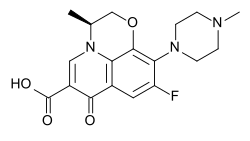 Estructura del levofloxacino