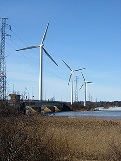 Parque eólico en Finlandia