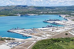 Instalaciones de la base naval en Guam