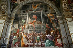 Caída de Simón Mago en la Capilla Foppa