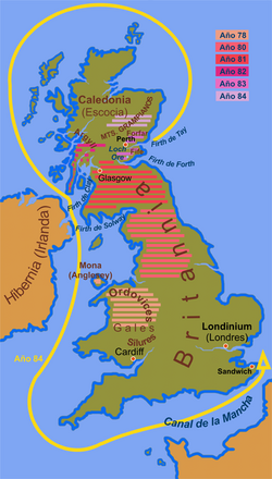 Las campañas de Agrícola en Britania