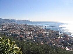 Vista general de Chiavari