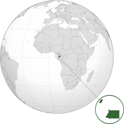 Escudo de armas oficial de la República de Guinea Ecuatorial