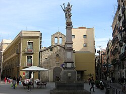 Fuente de Santa Eulalia en la Plaza del Pedró
