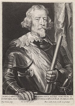 Retrato de Carlos Coloma de Saa pintado por Anton van Dyck