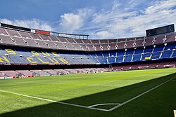 Instalaciones del Camp Nou en el distrito de Les Corts