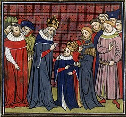 Carlomagno coronando a Ludovico