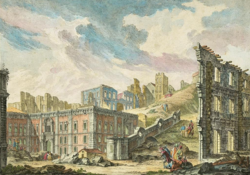 Ruinas tras el terremoto de Lisboa de 1755