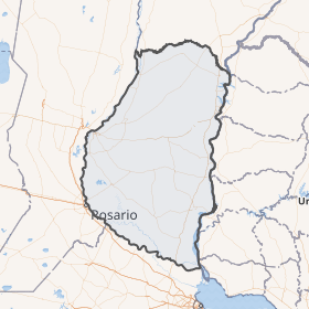 Mapa político y geográfico de la Provincia de Entre Ríos