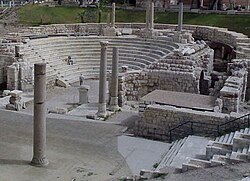 Ruinas del teatro romano en Alejandría