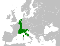 Mapa detallado del territorio de la Francia Media