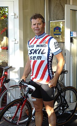 Jacques van Meer con el maillot del equipo Skil en 2007