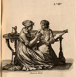 Ilustración histórica sobre el descubrimiento de la vacuna.