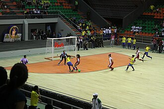 Partido de fútbol sala entre selecciones nacionales