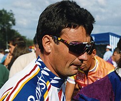 Fabrice Philipot vistiendo el maillot del equipo Banesto