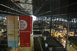 Interior del mercado de La Boquería