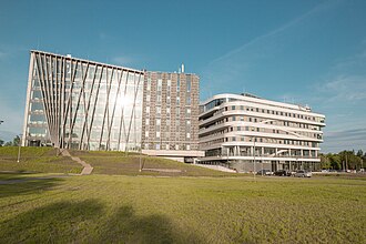 Vista del campus universitario en 2019