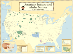 Mapa de las reservas indias en Estados Unidos donde se conservan lenguas indígenas.
