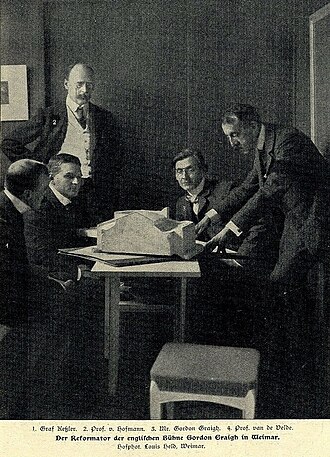 Harry Kessler, Ludwig von Hofmann, Edward Gordon Craig y Henry van de Velde