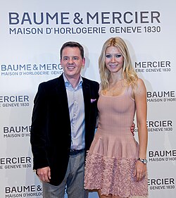 Alain Zimmermann junto a Gwyneth Paltrow