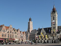 Representación gráfica antigua o vista general de la ciudad