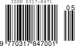 Código de barras que integra el número ISSN para la lectura automatizada en publicaciones seriadas