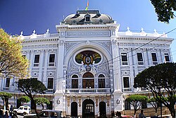 El Palacio de Gobierno de Sucre
