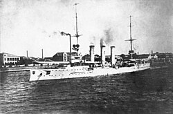 SMS Emden en Tsingtao a principios de 1914