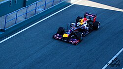 Monoplaza con motorización Renault en competición