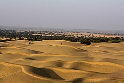 Paisaje árido del desierto Thar.