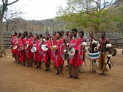 Danza tradicional en una comunidad rural