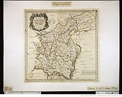 Mapa histórico de la región de Belgica prima