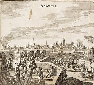 Asedio de Zaltbommel por parte de los españoles en 1599, obra de Hugo Grocio