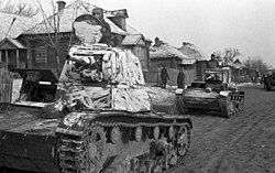 Tanques soviéticos en el óblast de Moscú