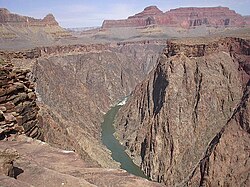 Paisaje desértico del Gran Cañón en América del Norte