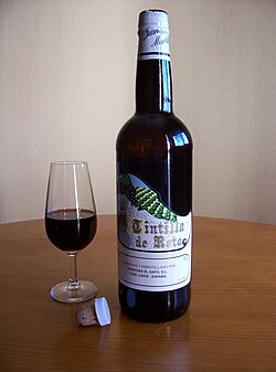 Botella y catavino de Tintilla de Rota