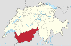 Detalle visual histórico del cantón de Valais