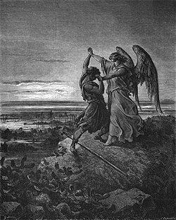 Jacob luchando con el ángel