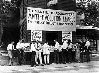 Documento y registros históricos del caso El Estado de Tennessee contra John Thomas Scopes.