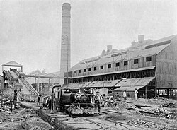 Instalaciones mineras en Élisabethville en 1917