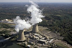 Central nuclear de Shippingport en Pensilvania, Estados Unidos.