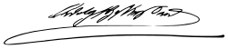 Firma manuscrita de Adolfo de Luxemburgo