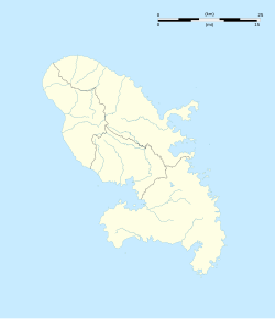 Mapa de localización de Fort-de-France en Martinica