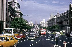 Calle de Alcalá, Madrid, en 1974.