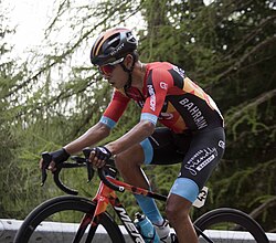 Santiago Buitrago compitiendo en el Giro de Italia