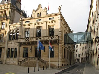 Vista del Hôtel de la Chambre en la Ciudad de Luxemburgo