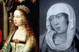 Representación de Isabel de Castilla y Juana de Castilla