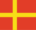 Bandera y escudo de Escania
